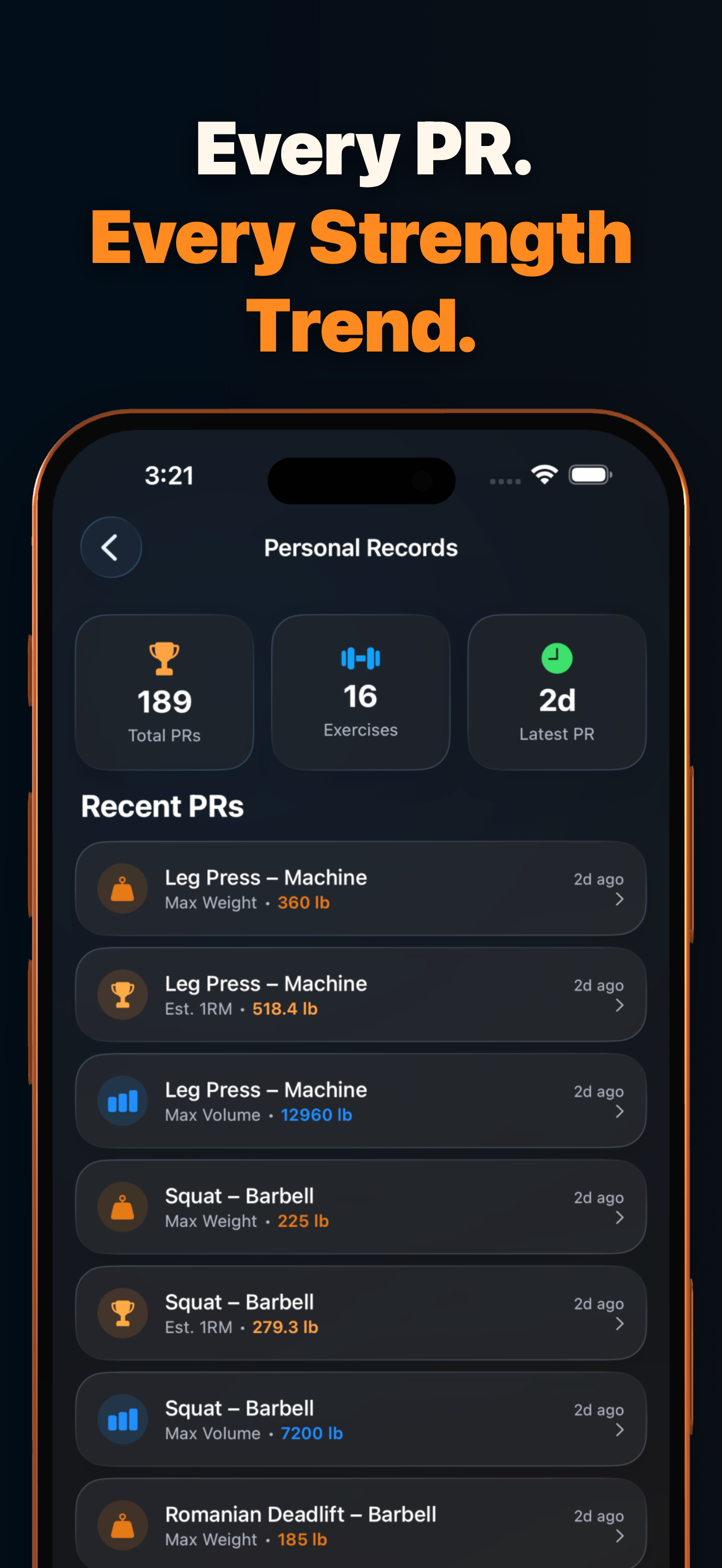 RepXP: Strength Workout Log screenshot 7