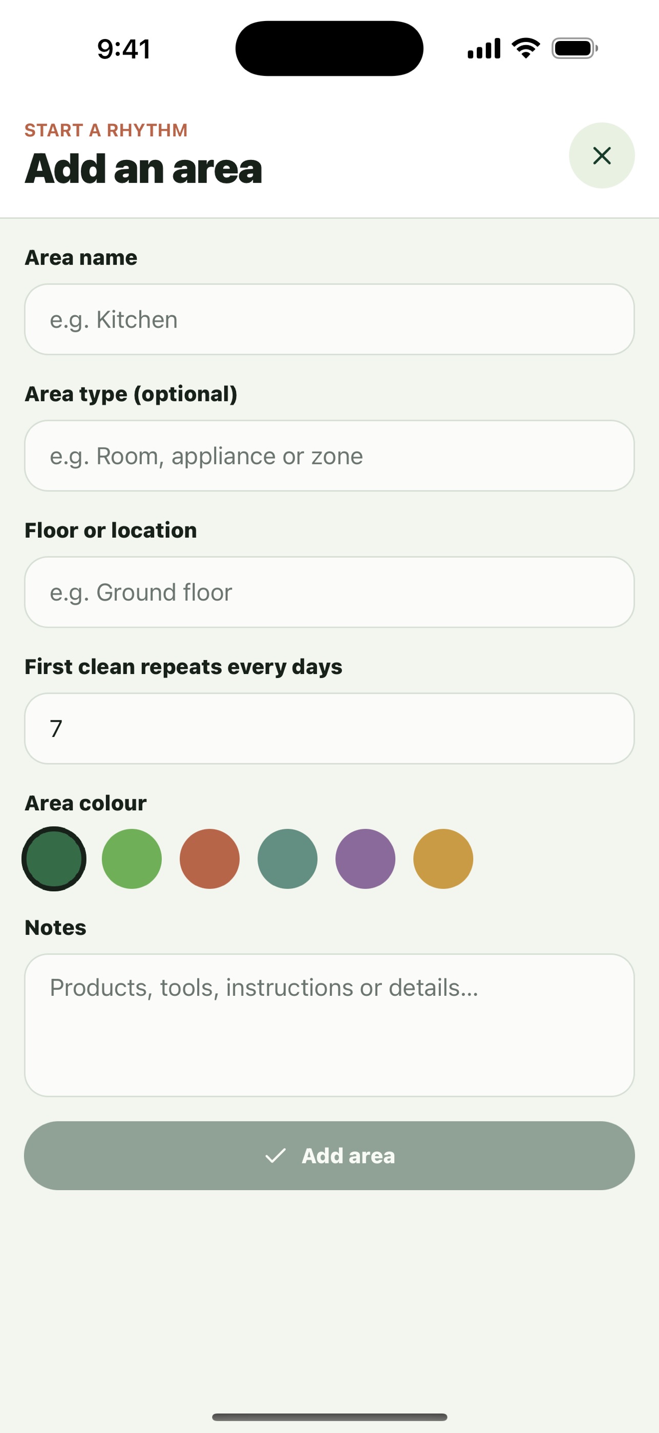 Screenshot 4 of CleanRhythm Cleaning Plan