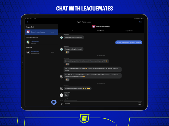ESPN Fantasy Sports & More iPad screenshot 8 - Sports app