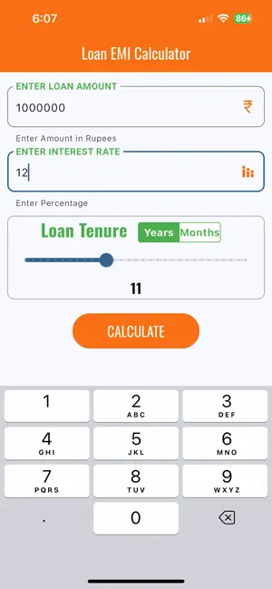 Loan EMI Interest Calculator screenshot 2