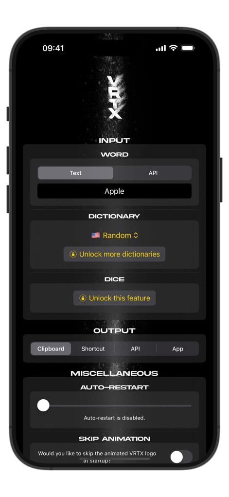 VRTX - Entertainment App | MWM
