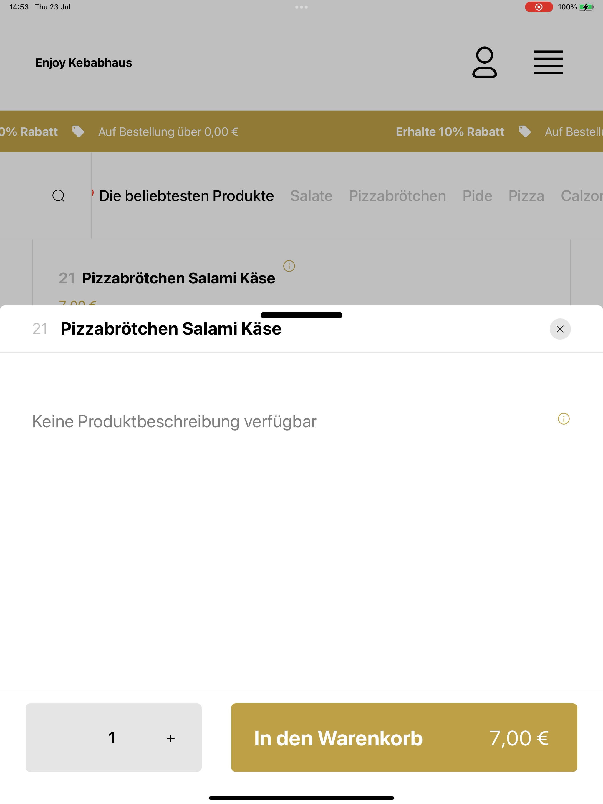 Enjoy Kebabhaus screenshot 15