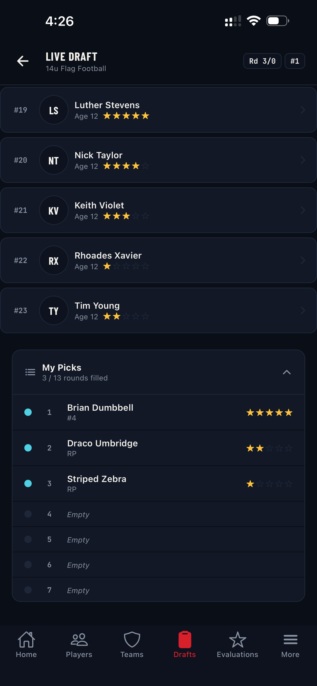 Sports League Draft screenshot 4