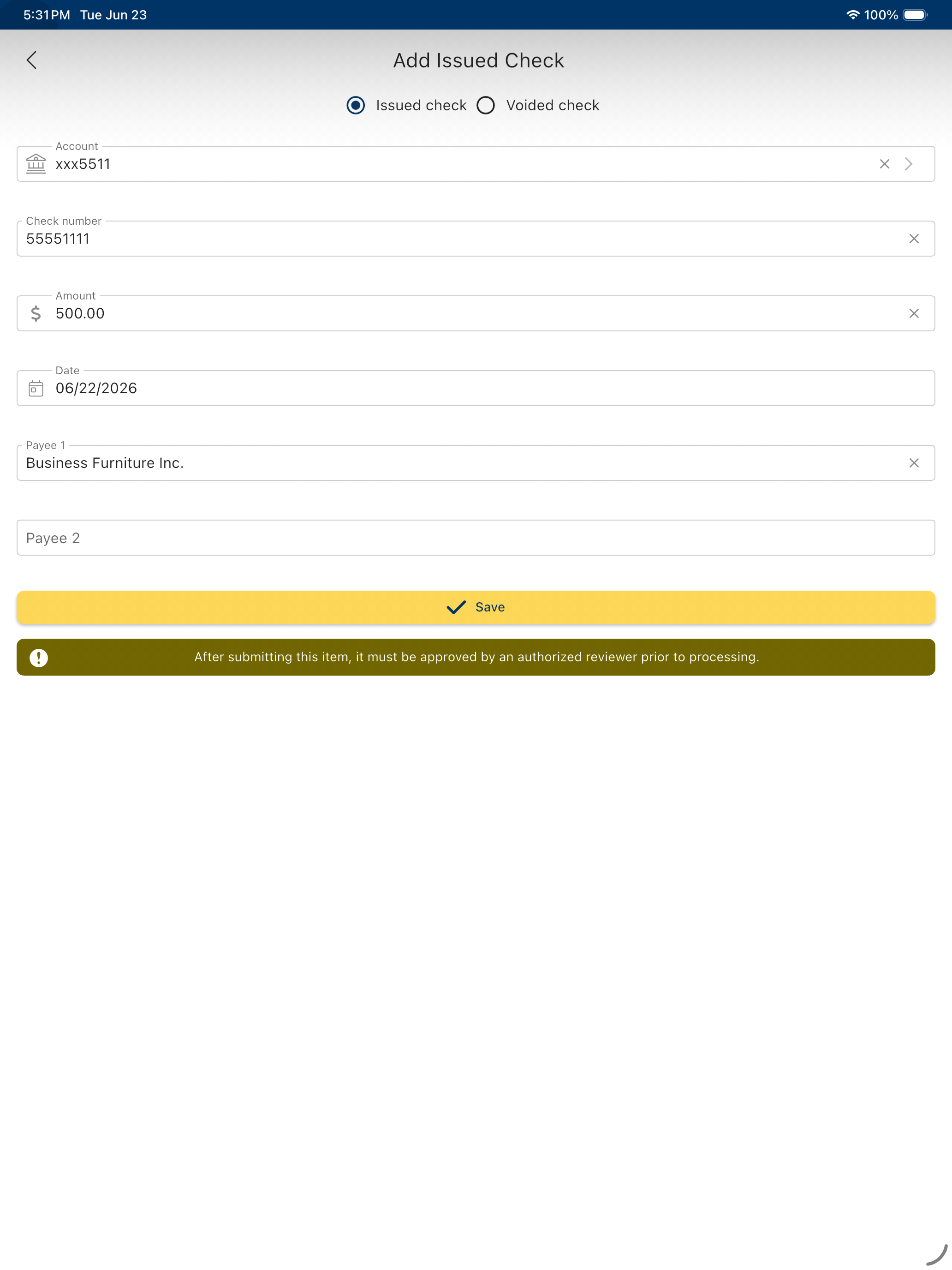 TCBNW Positive Pay screenshot 14