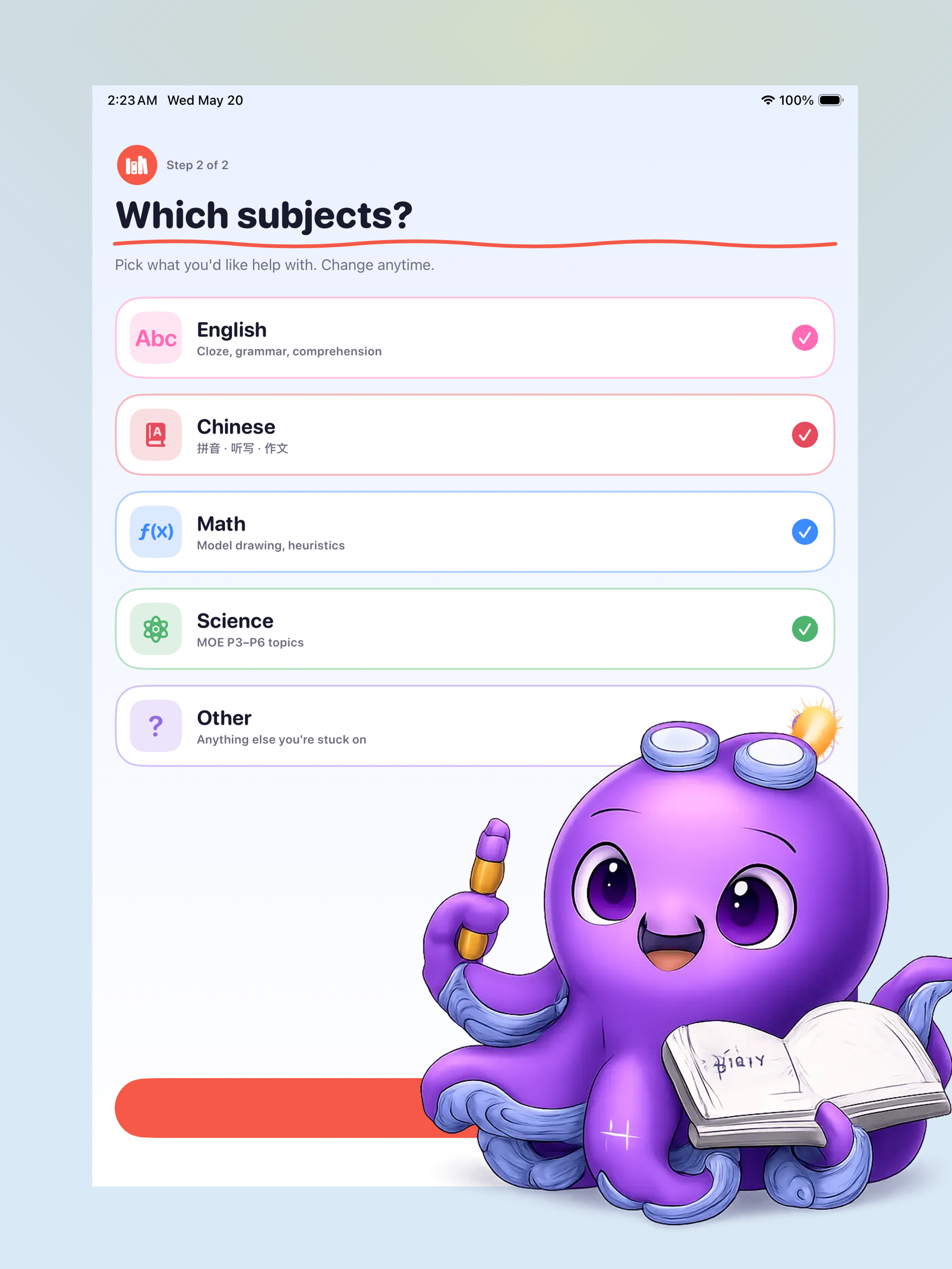homeworkAI: PSLE Tutor