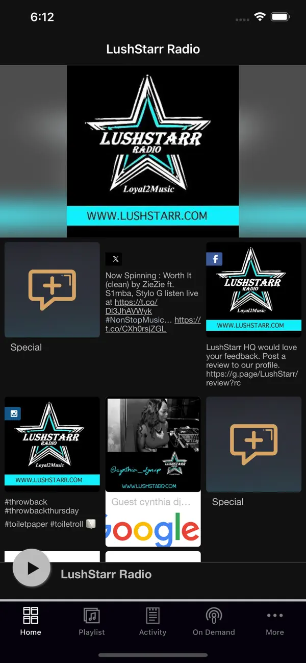 Screenshot #1 pour LushStarr Radio