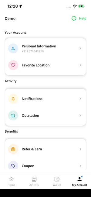 Ora : Book Cab, Bike,Auto Taxi screenshot 2