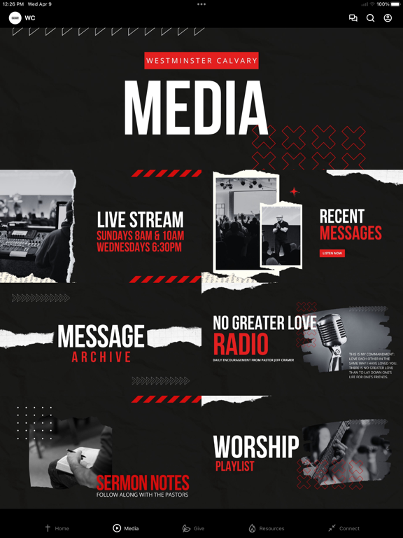 Westminster Calvary iPad screenshot 2 - Education app