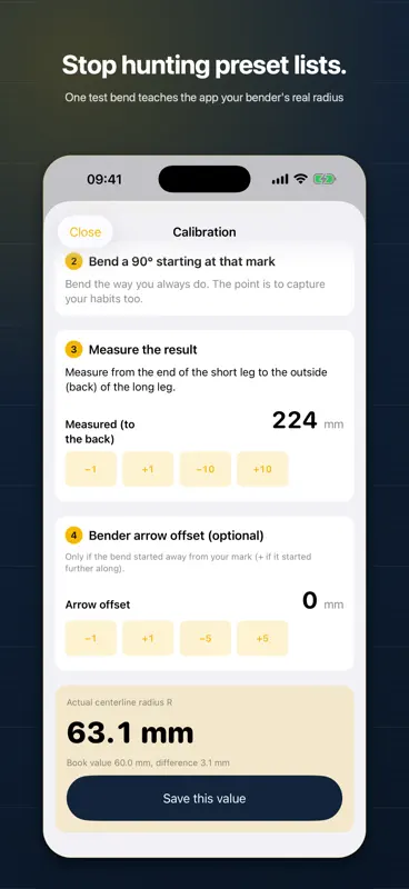 Magedori: Conduit Bending Calc screenshot 1 of 6