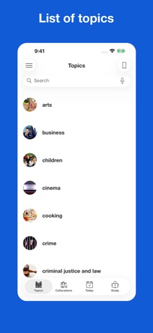 English Collocations By Topics iPhone screenshot