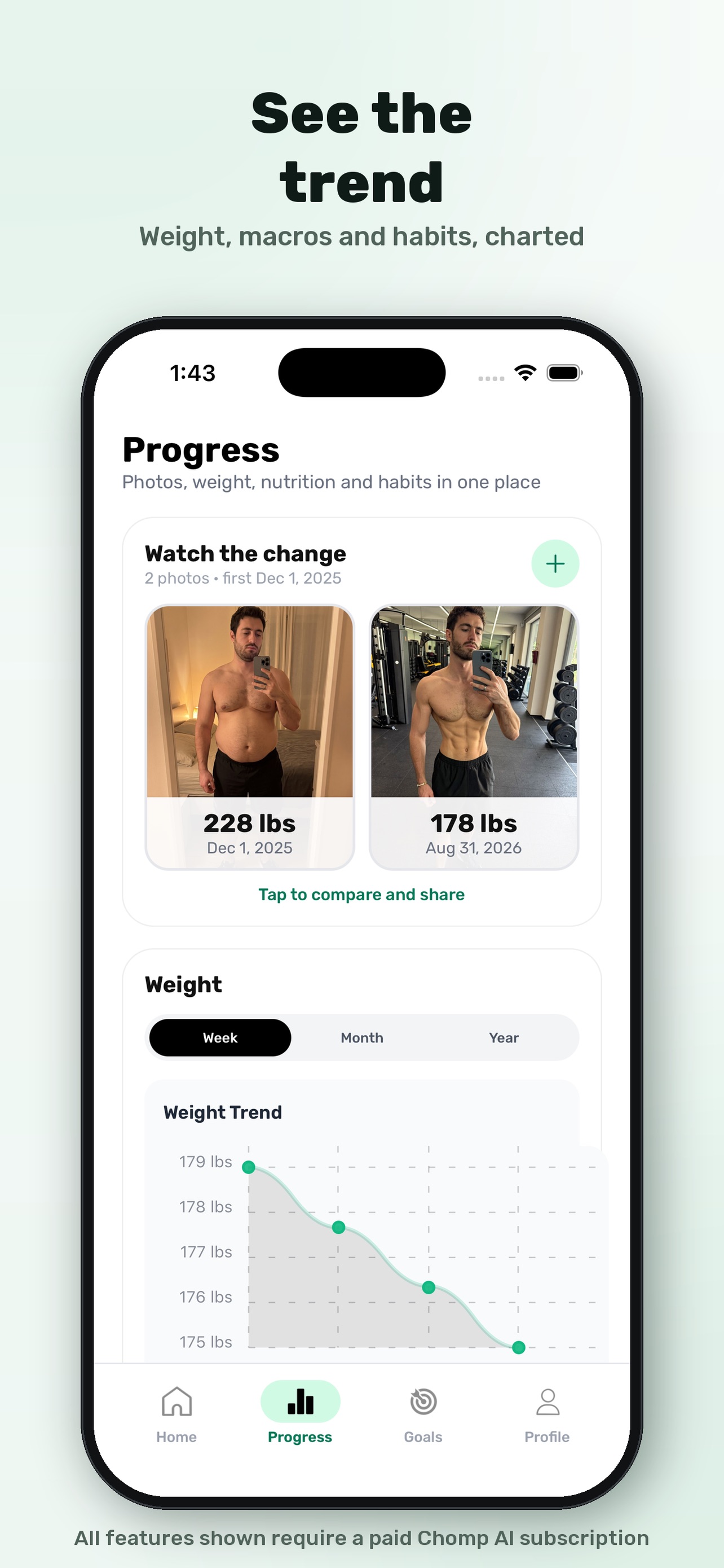 Screenshot 4 of Chomp AI: Calorie Counter