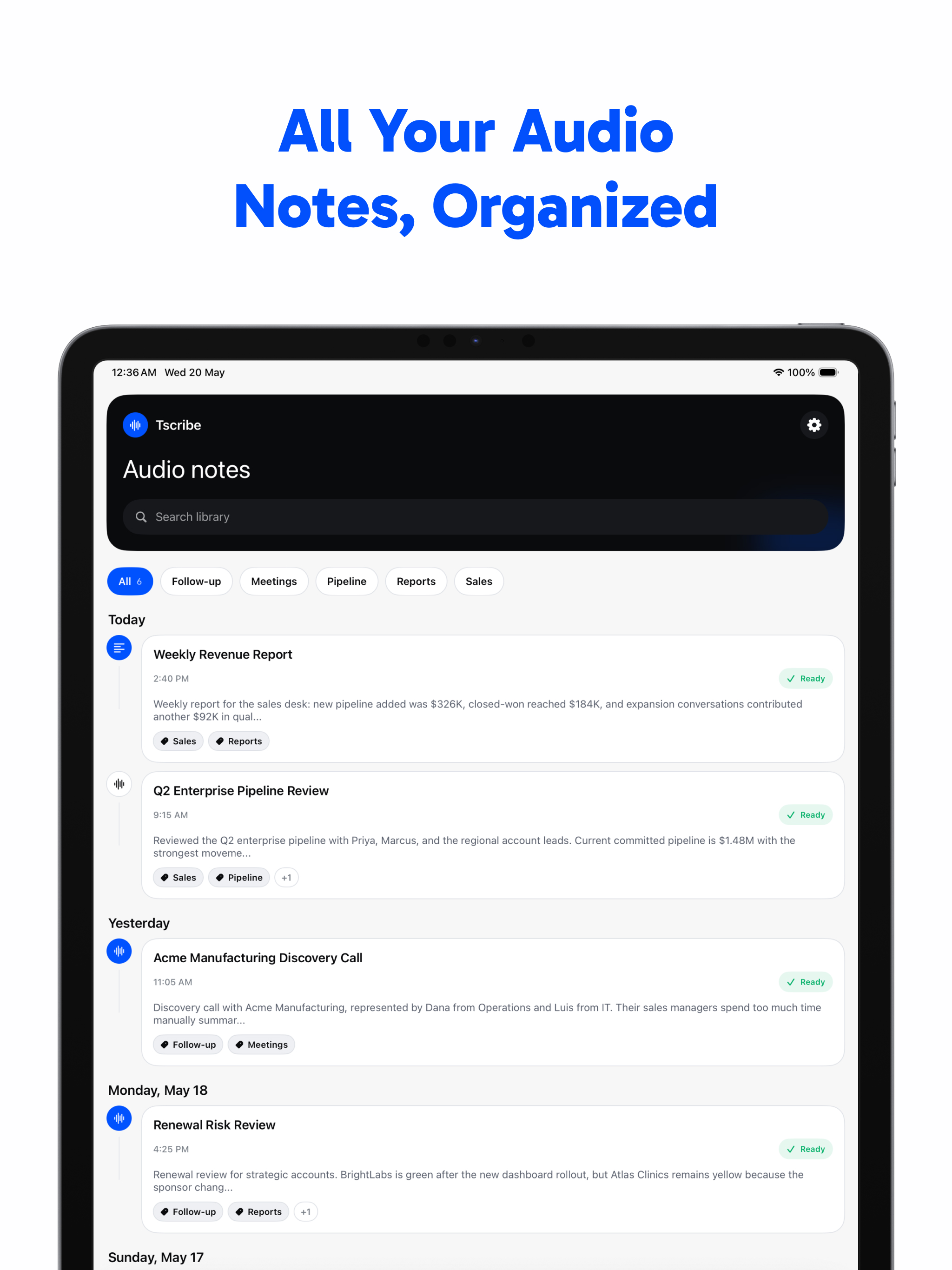 Tscribe: AI Meeting Notes screenshot 7