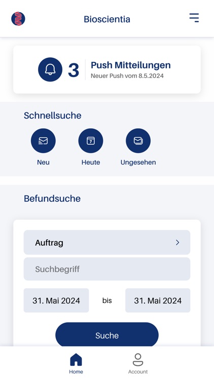 Bioscientia Befund App