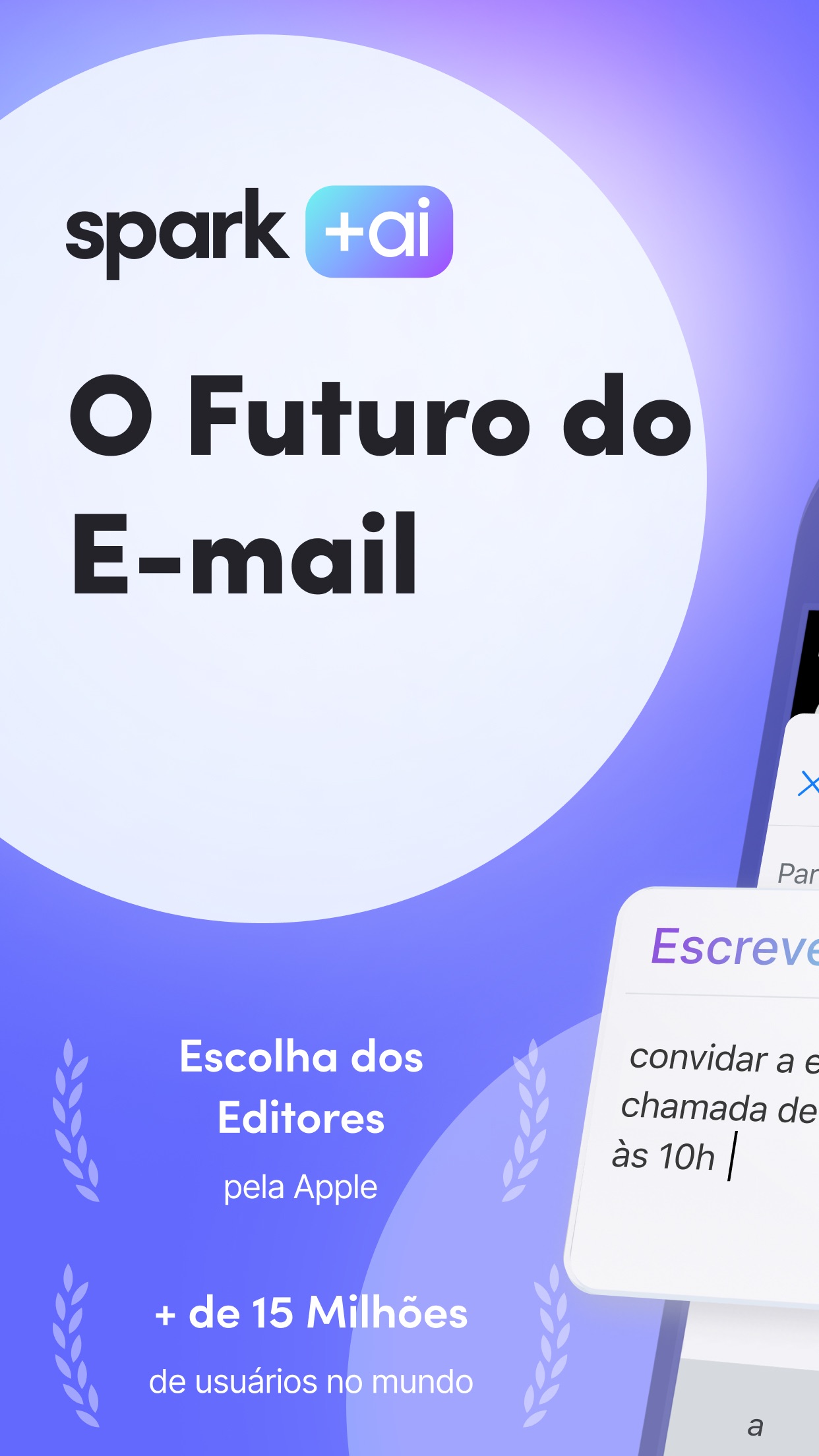 Screenshot do app Spark Mail: E-mail com IA