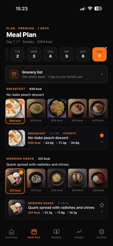Back in Shape: Meal Plans Screenshot 3 of 6