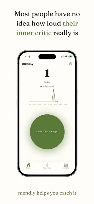 Mendly: Self-Talk Tracker screenshot 1