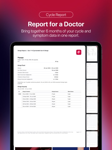 Period Tracker - Pepapp iPad screenshot 5