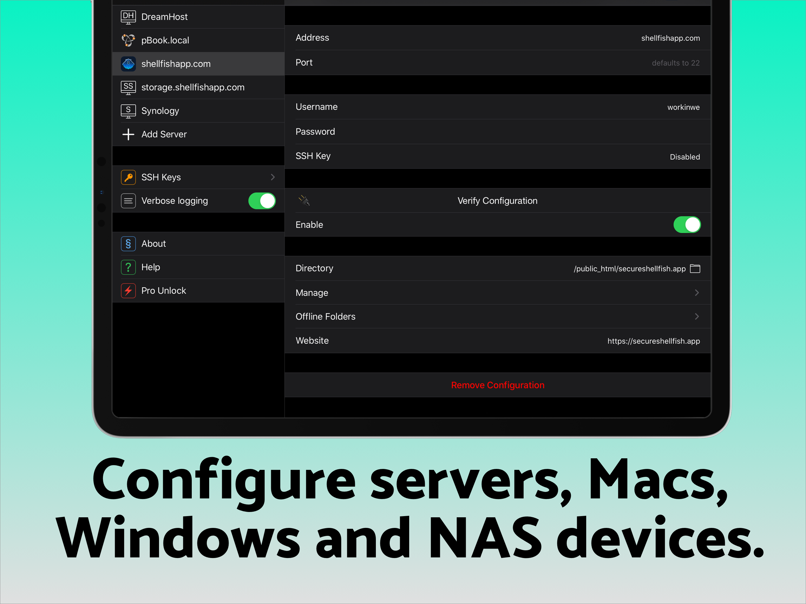 SSH Client - Secure ShellFish screenshot 16