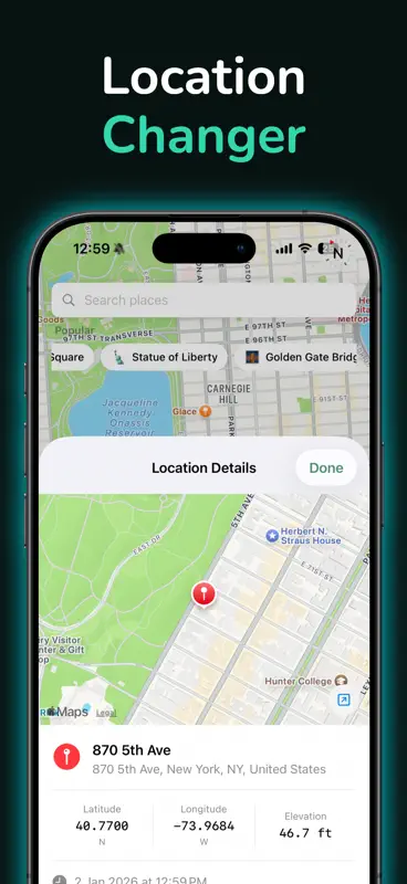 Location Changer - Drop Pin screenshot 1 of 5