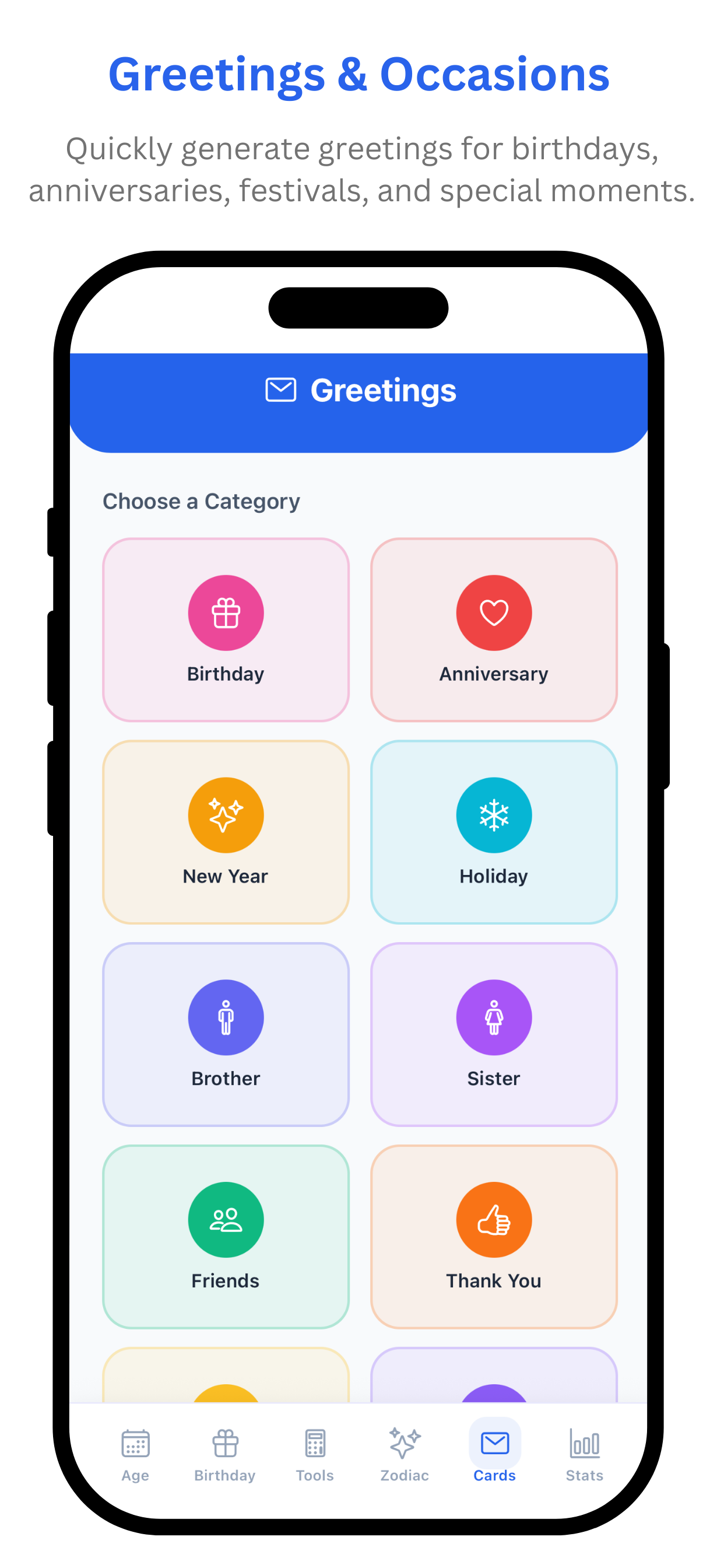 Age Calculator – DOB & Zodiac