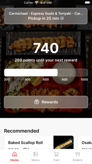 Express Sushi & Teriyaki iPhone screenshot 1 - Food & Drink app