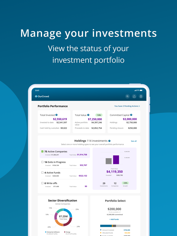 Screenshot #5 pour OurCrowd: Investing Platform