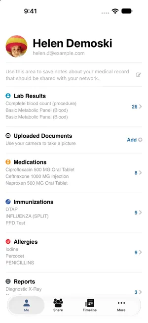 myFHR by CareEvolution screenshot 1