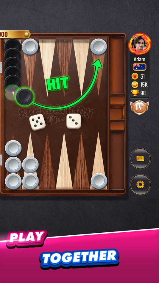 #3. Backgammon Plus - Board Games (iOS) 由: Zynga Inc.