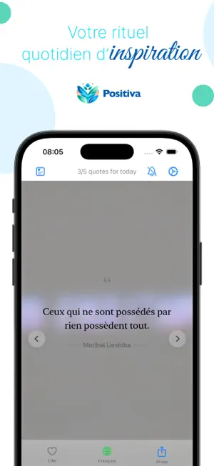 Positiva - Citations bilingues screenshot 2