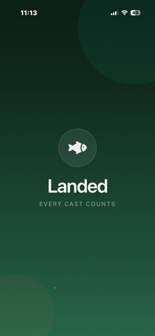 Landed - Fishing Journal app screenshot