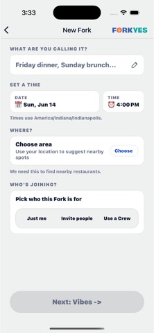 ForkYes: Decide Together Screenshot 1 of 5