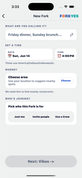 ForkYes: Decide Together Screenshot 1 of 5