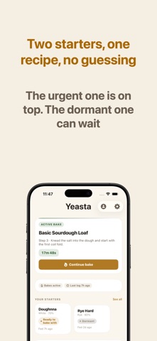 Yeasta: Sourdough Tracker screenshot