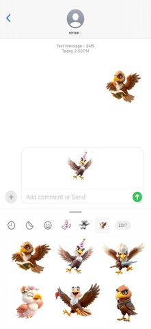 Gliding Eagle Stickers screenshot