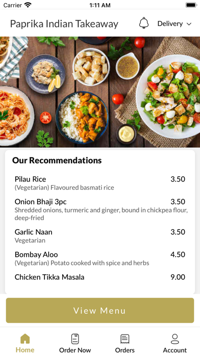 Paprika Indian Takeaway Screenshot