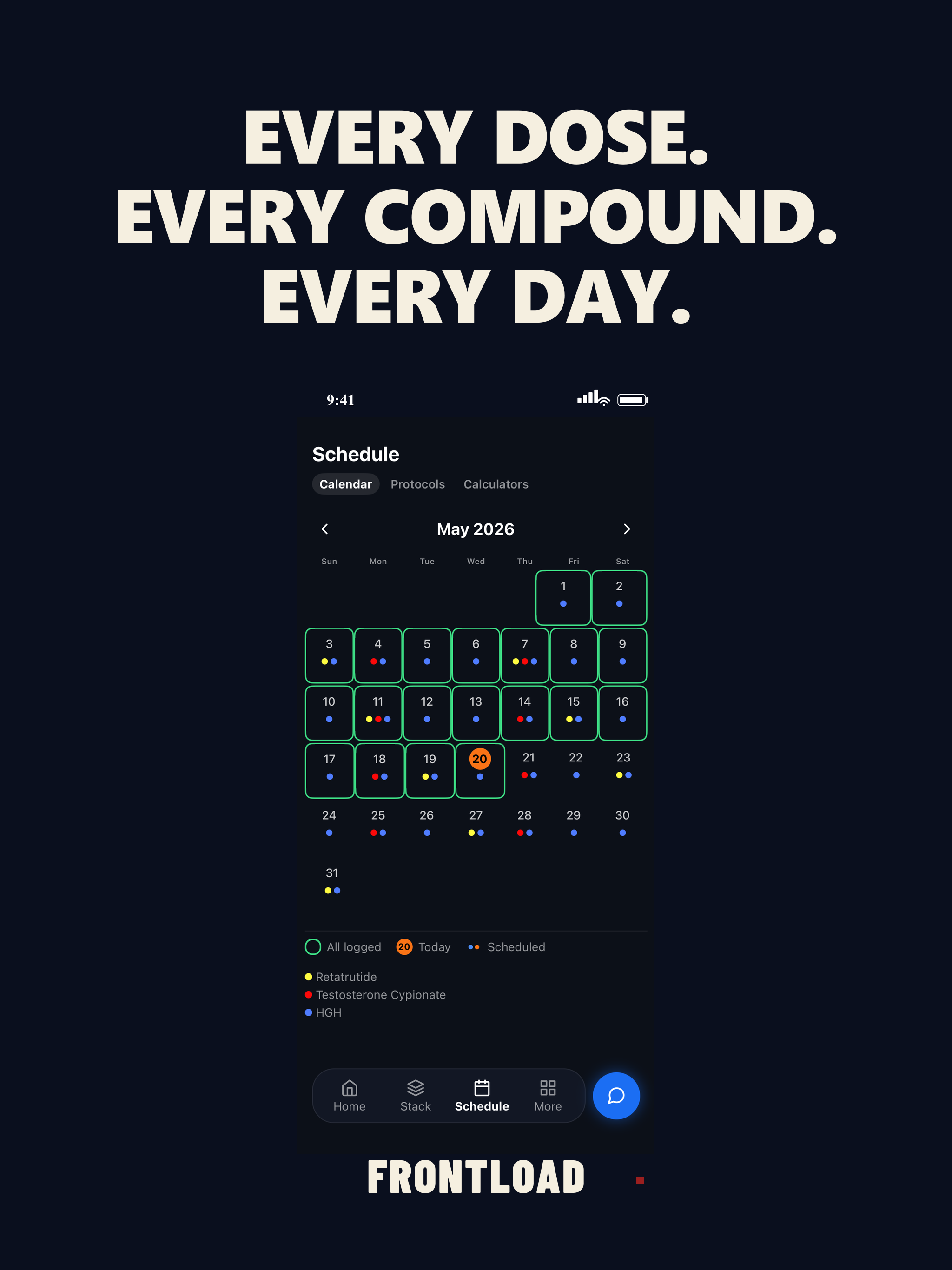 Peptide Tracker: Frontload screenshot 14