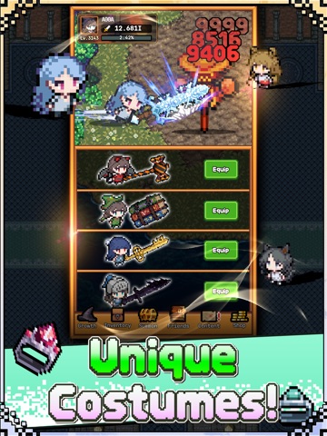 Legend of Witch : Idle RPG iPad screenshot