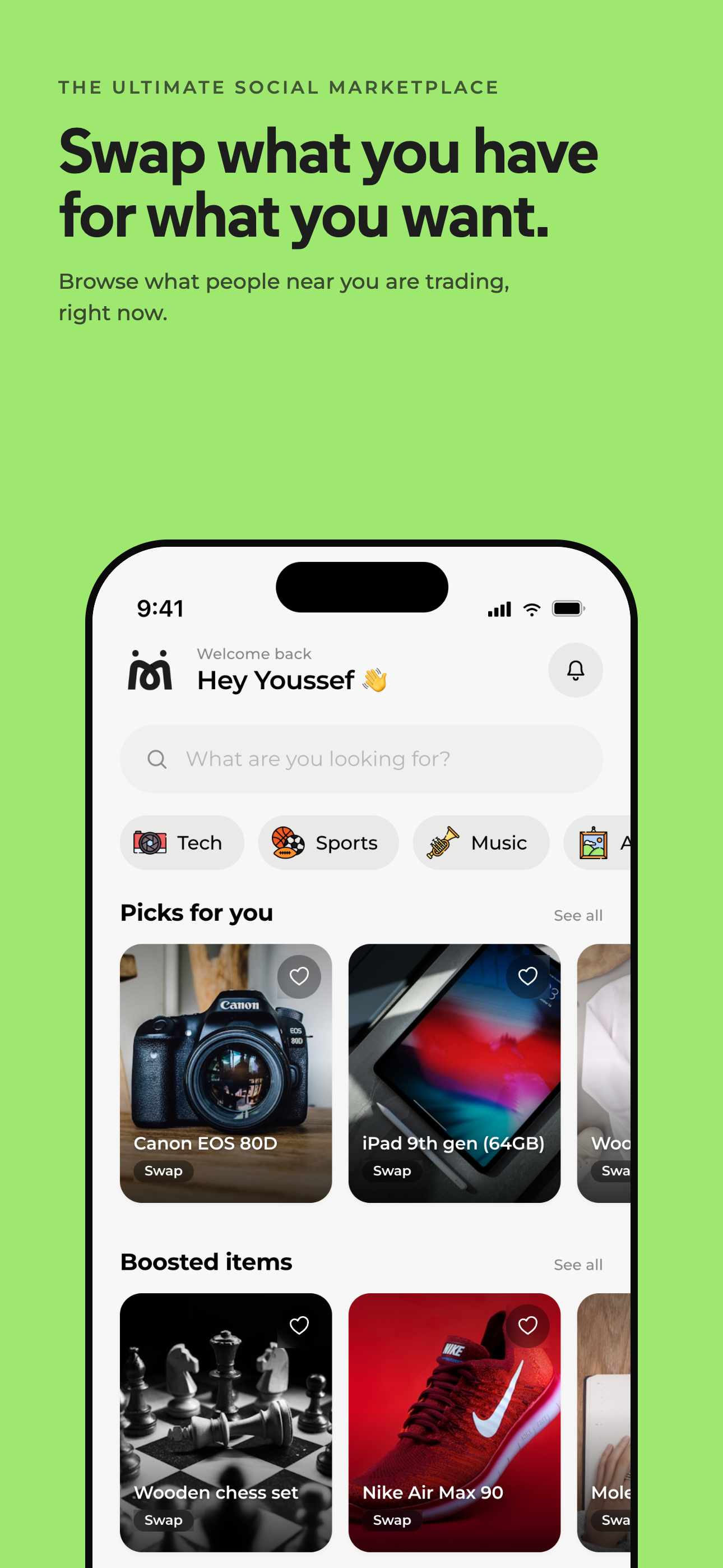 Swap - Social Marketplace