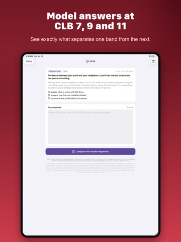 Canada English Test Prep iPad screenshot
