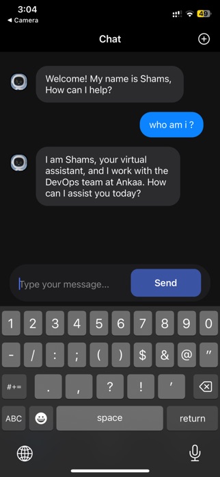 Shams ChatBot Screenshot 1 of 10