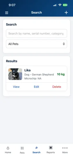 Скриншот ATS Pet Care на iPhone 4