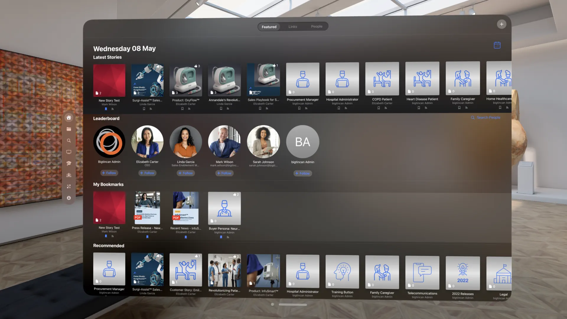 Bigtincan Hub screenshot