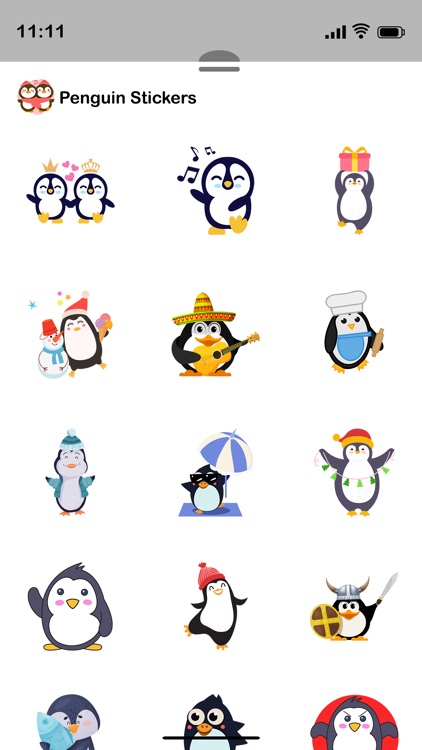 Penguin Stickers for iMessage