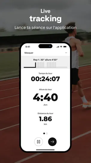 Capture d'écran de Kiprun Pacer Courir Running sur iPhone 9