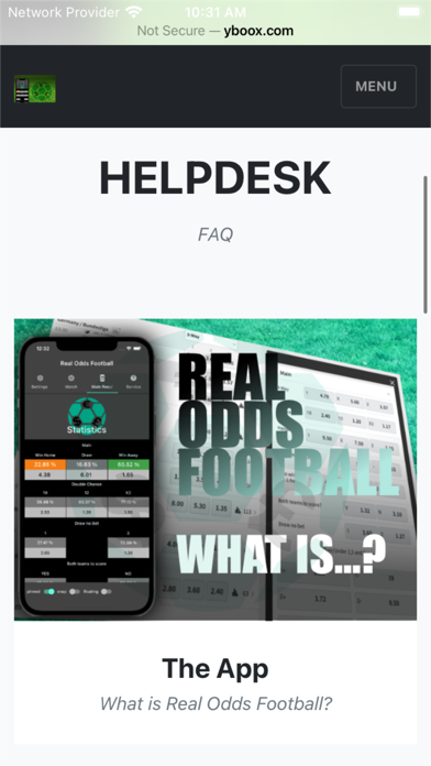 Real Odds Football Screenshot