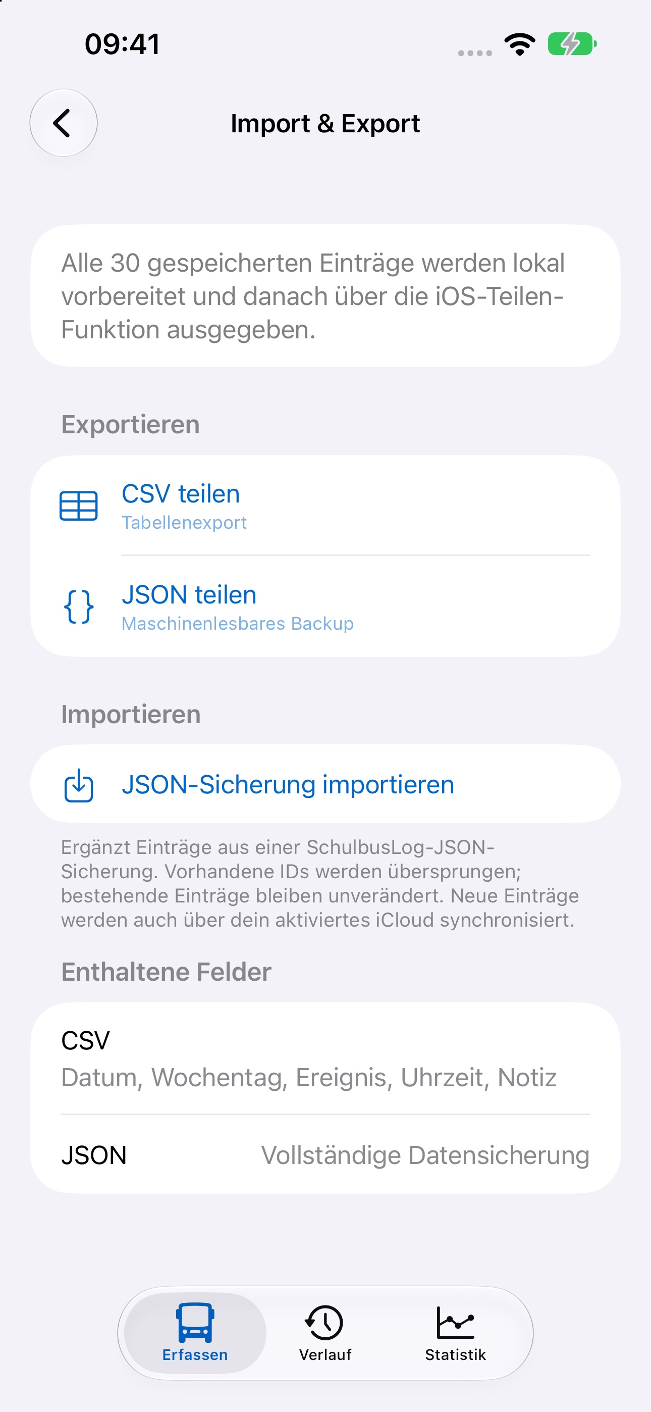 Screenshot 5 of SchulbusLog