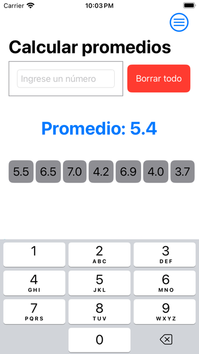 Calcular Promedios Screenshot