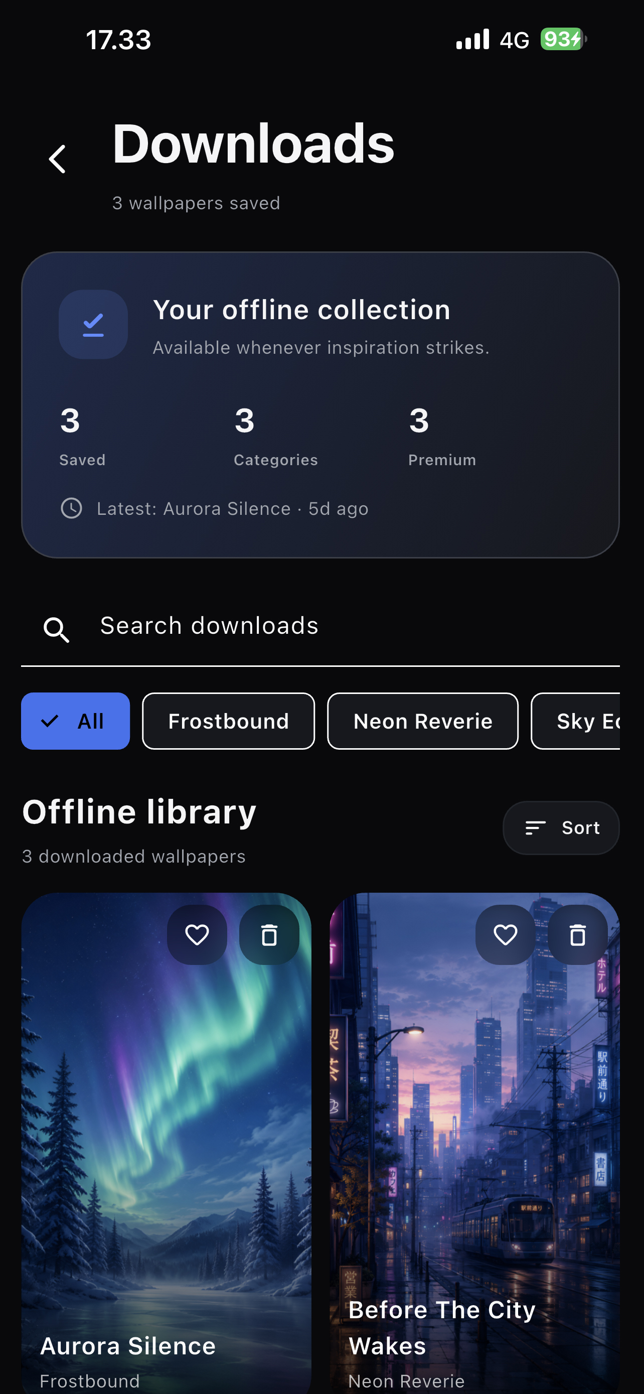 WallVerse: Artistic Wallpapers screenshot 4
