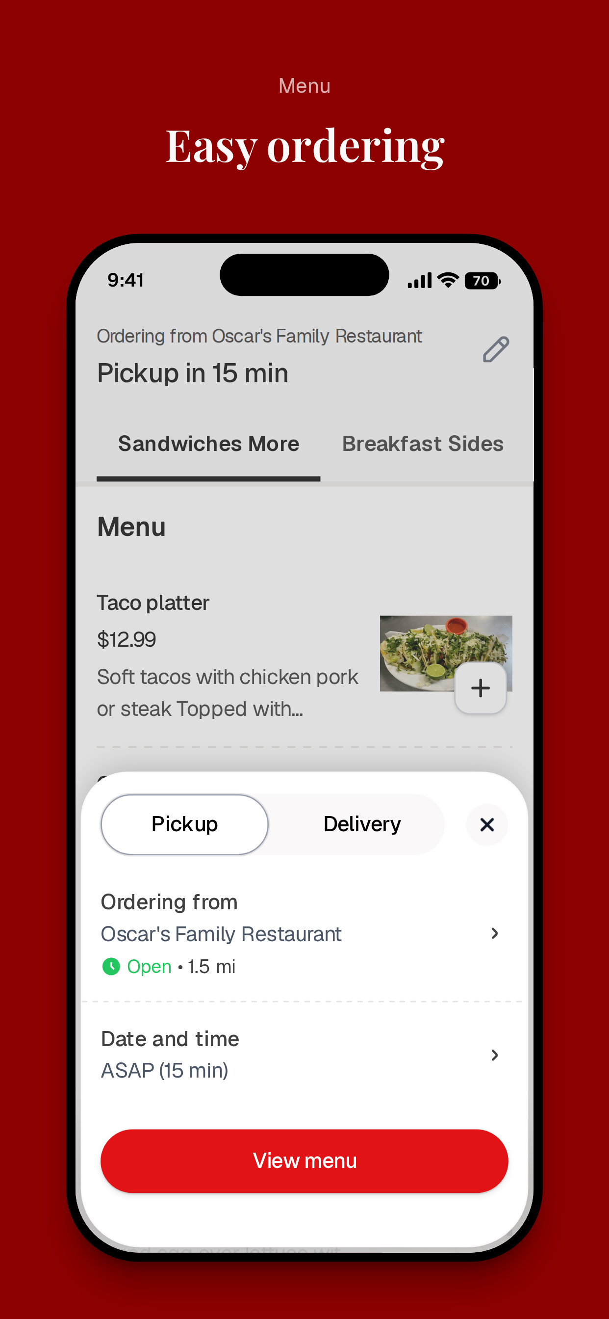 Oscar's Restaurant To Go