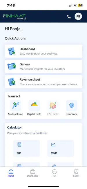 Finhaat Wealth-Partner screenshot 1